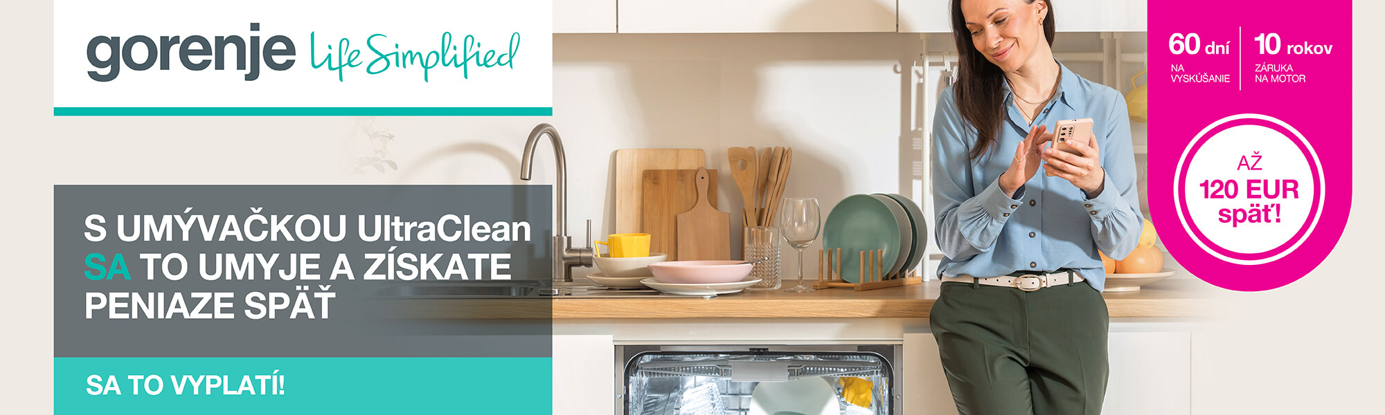 Gorenje Cashback - umývačky riadu 2023